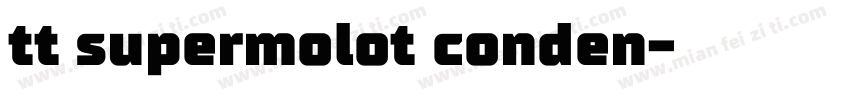 tt supermolot conden字体转换